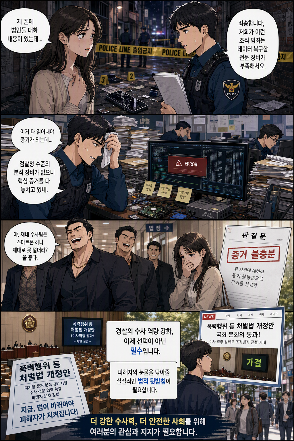 폭력행위 등 처벌에 관한 법률 일부개정법률안 웹툰 1