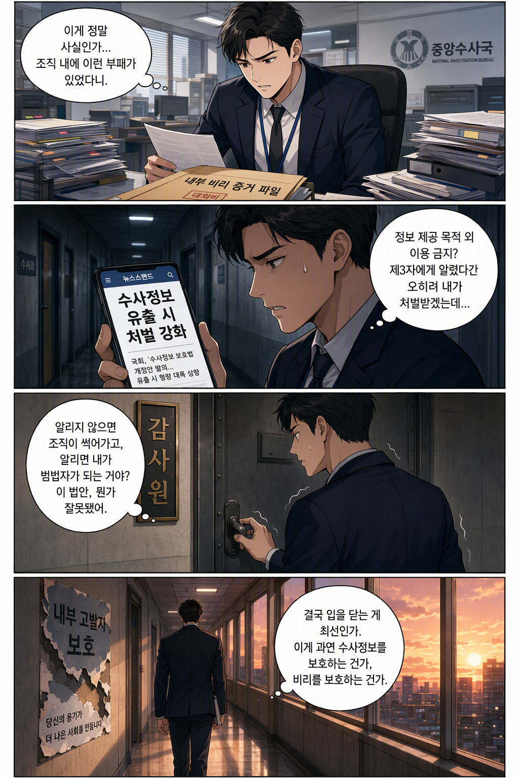 수사정보의 보호 및 관리에 관한 법률안 웹툰 1