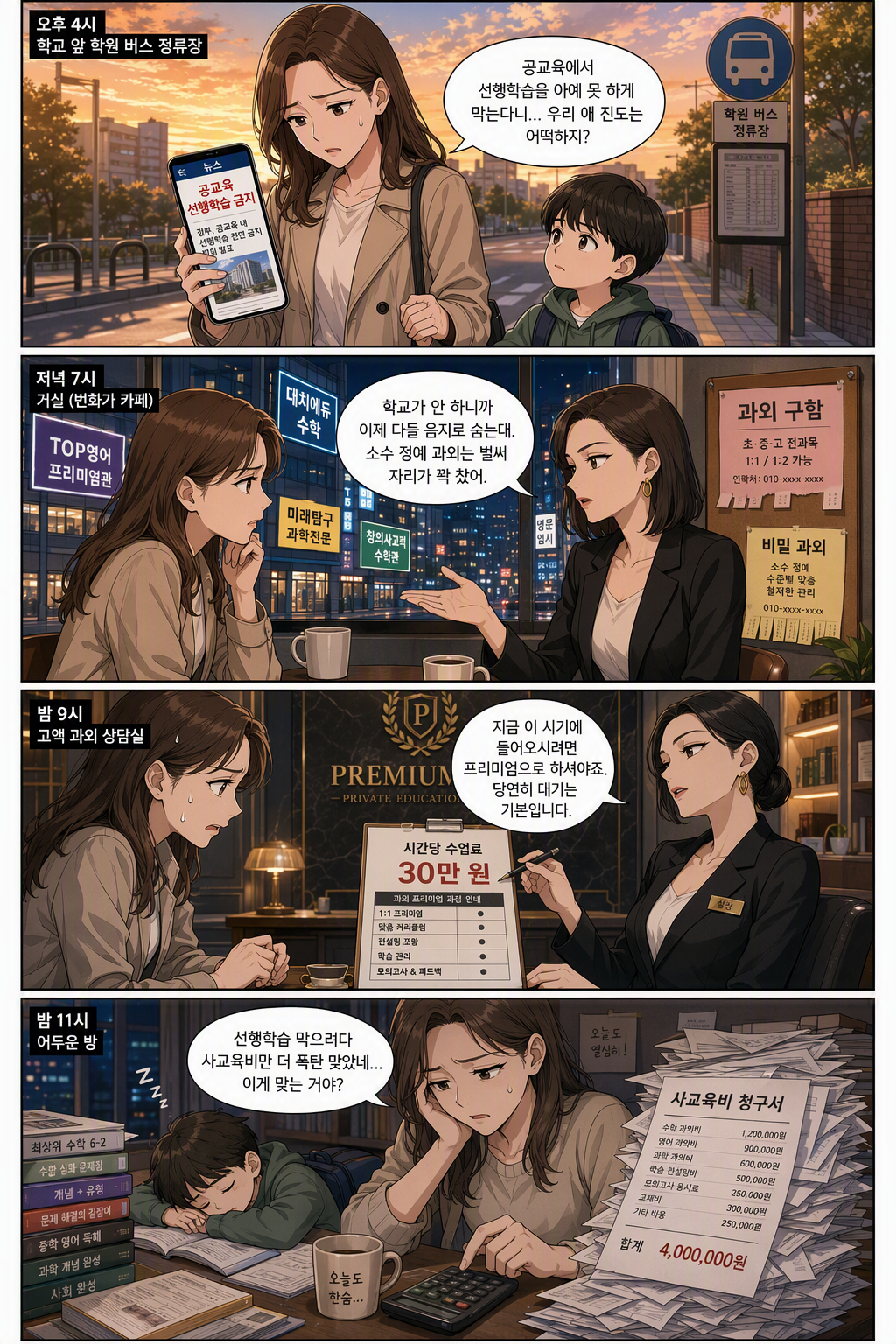 공교육 정상화 촉진 및 선행교육 규제에 관한 특별법 일부개정법률안 웹툰 1