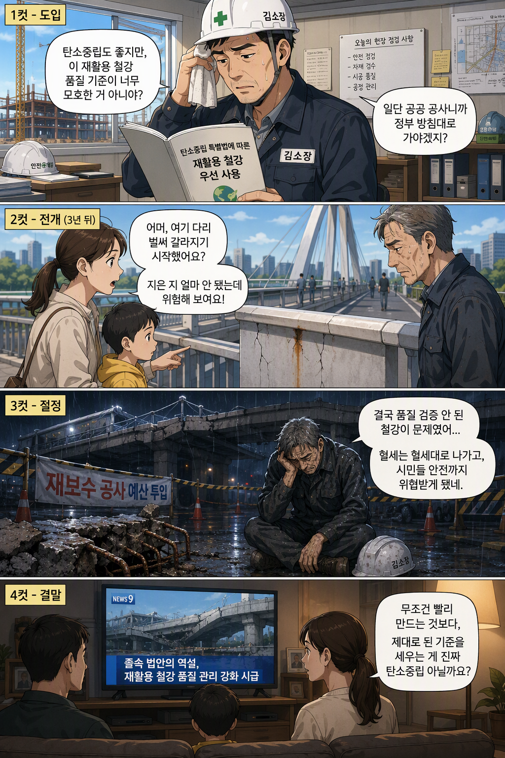 철강산업 경쟁력 강화 및 탄소중립 전환을 위한 특별법 일부개정법률안 웹툰 1