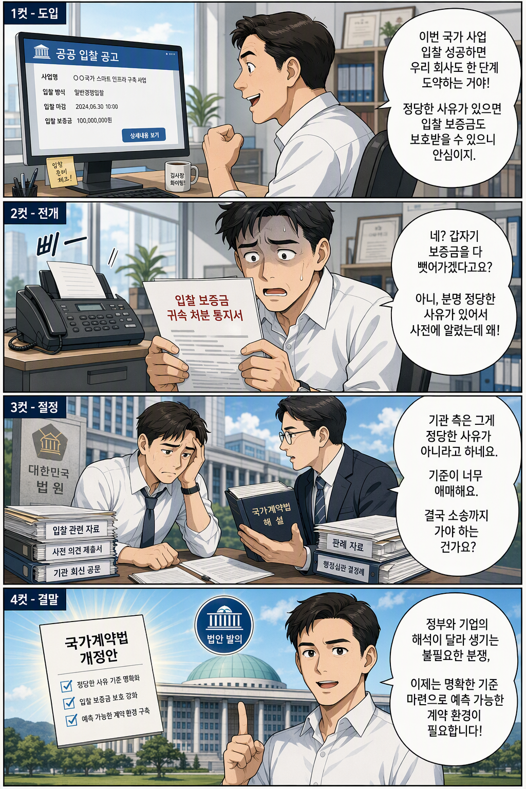 국가를 당사자로 하는 계약에 관한 법률 일부개정법률안 웹툰 1