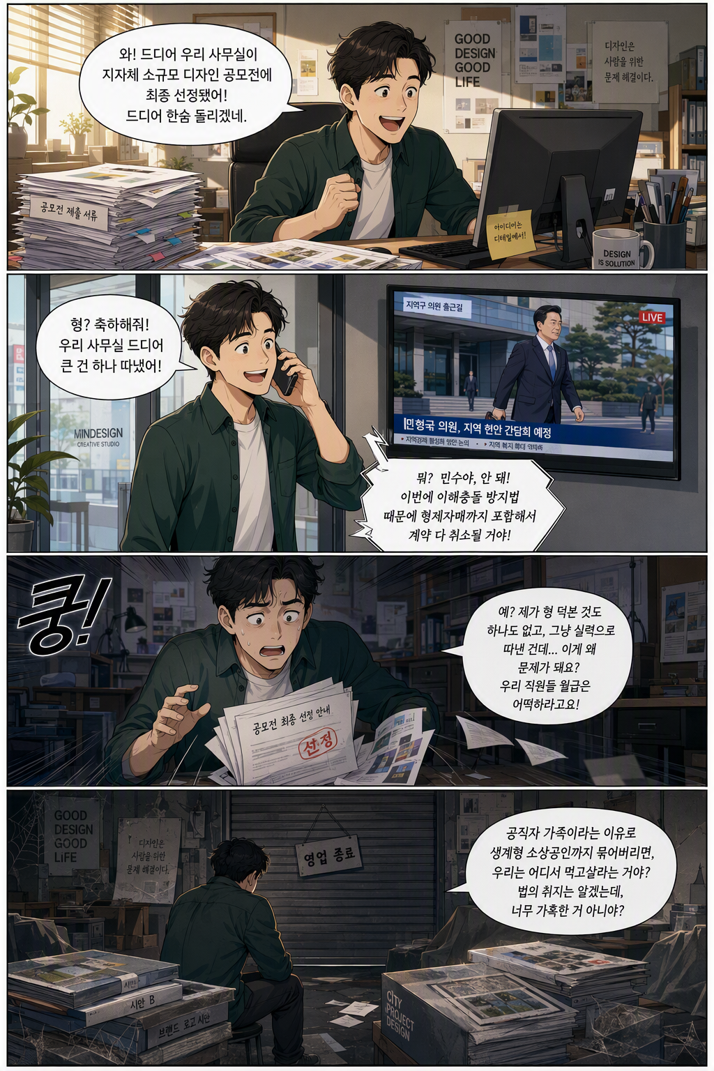 공직자의 이해충돌 방지법 일부개정법률안 웹툰 1