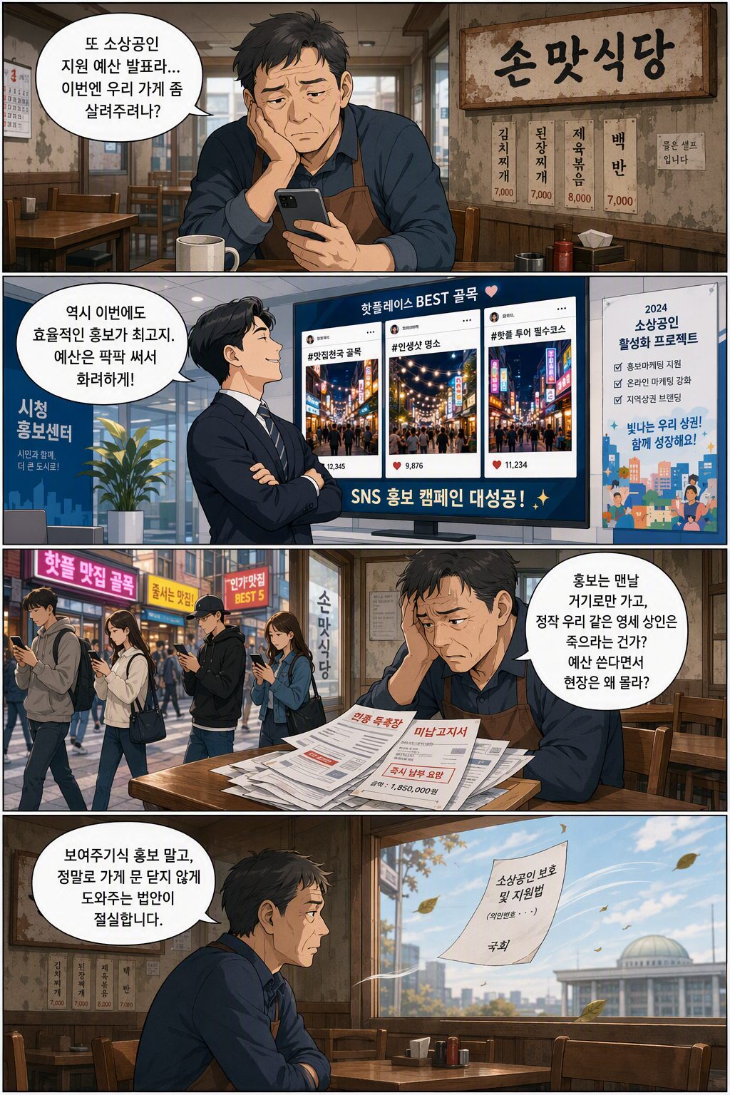 소상공인 보호 및 지원에 관한 법률 일부개정법률안 웹툰 1