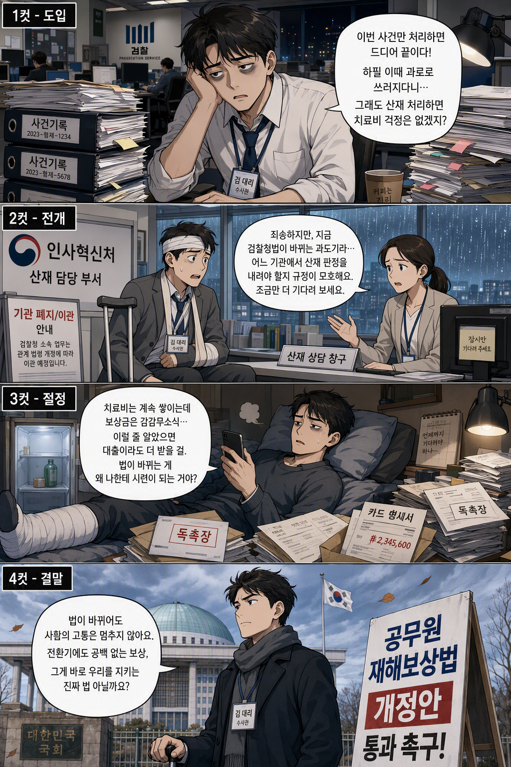 공무원 재해보상법 일부개정법률안 웹툰 1