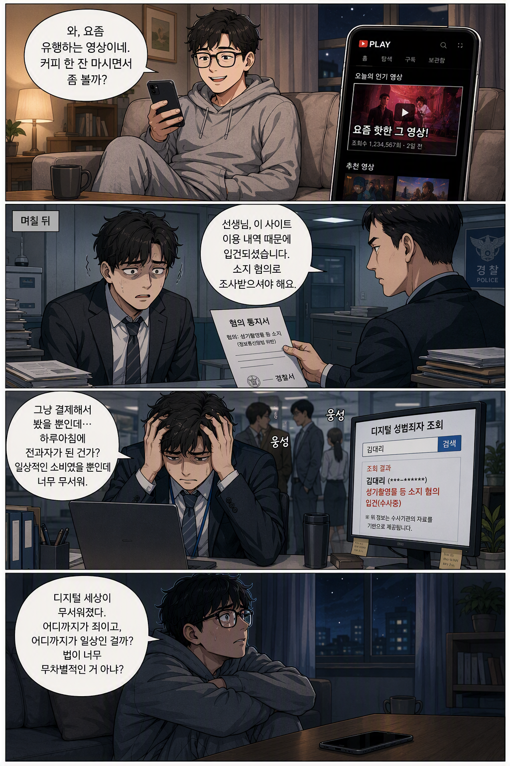 아동·청소년의 성보호에 관한 법률 일부개정법률안 웹툰 1