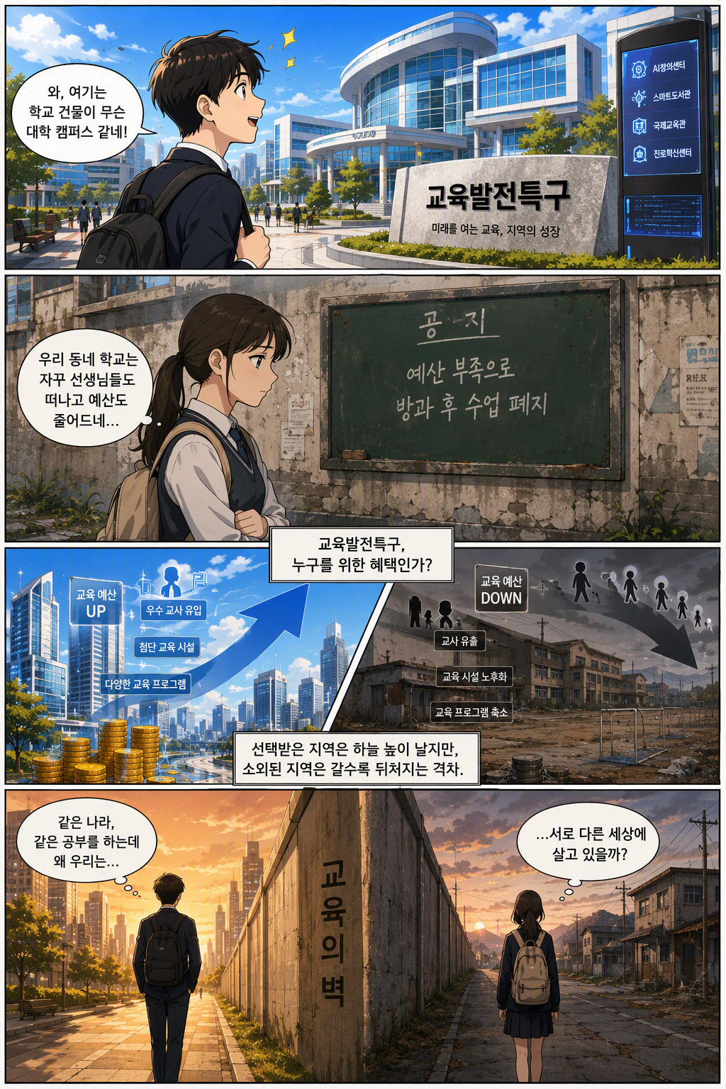 교육발전특구의 지정 및 운영에 관한 특별법안 웹툰 1