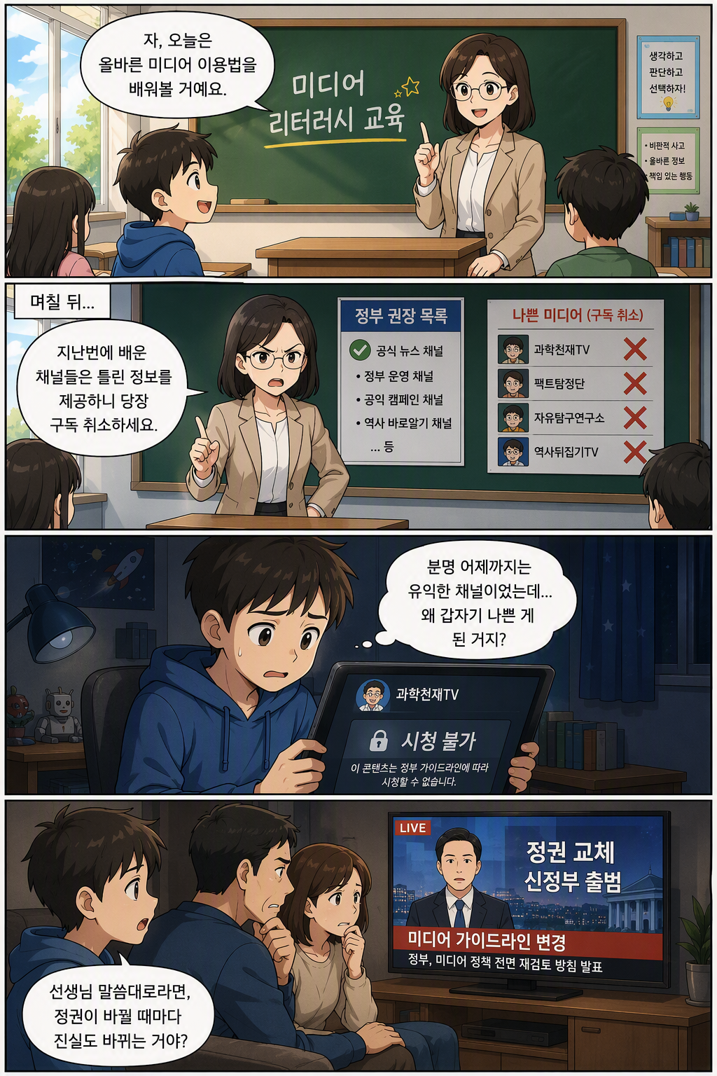 미디어교육지원법안 웹툰 1