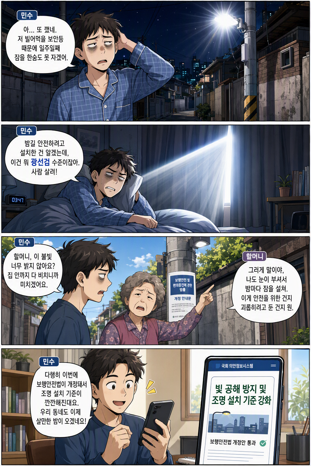 보행안전 및 편의증진에 관한 법률 일부개정법률안 웹툰 1