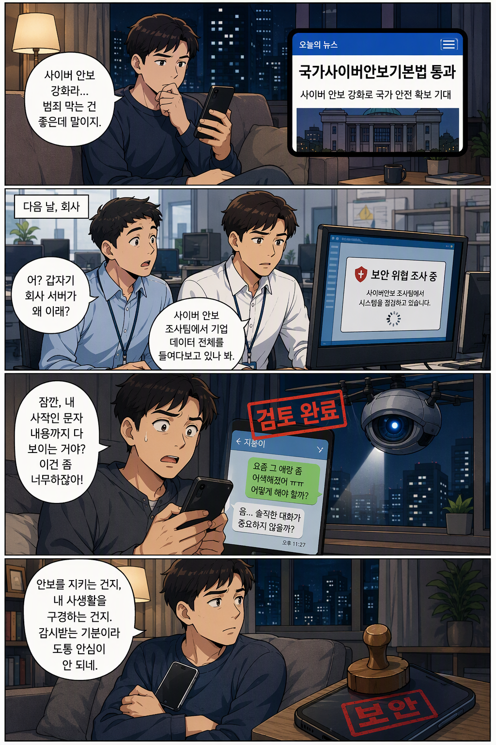 국가사이버안보기본법안 웹툰 1