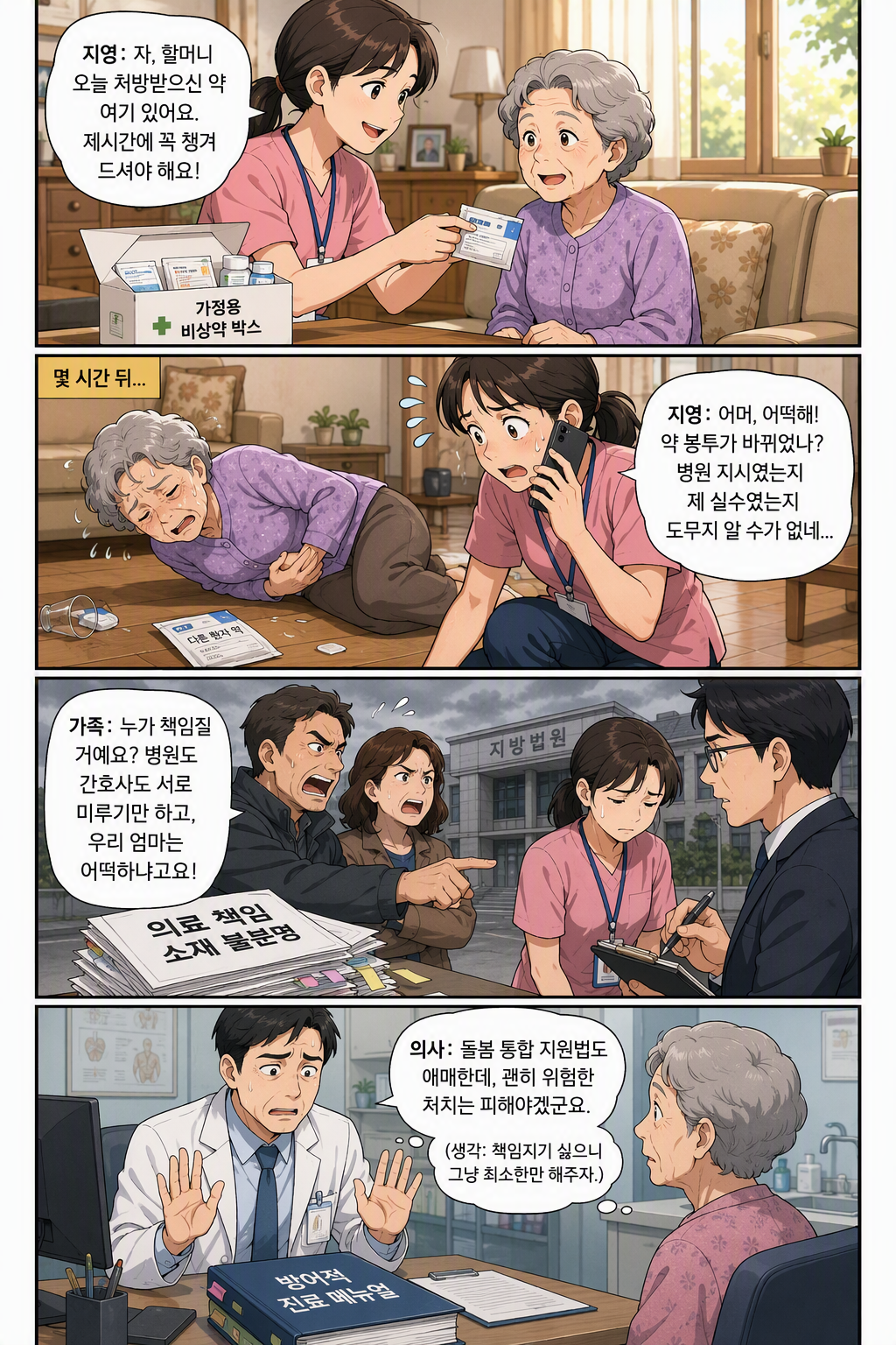 의료·요양 등 지역 돌봄의 통합지원에 관한 법률 일부개정법률안 웹툰 1
