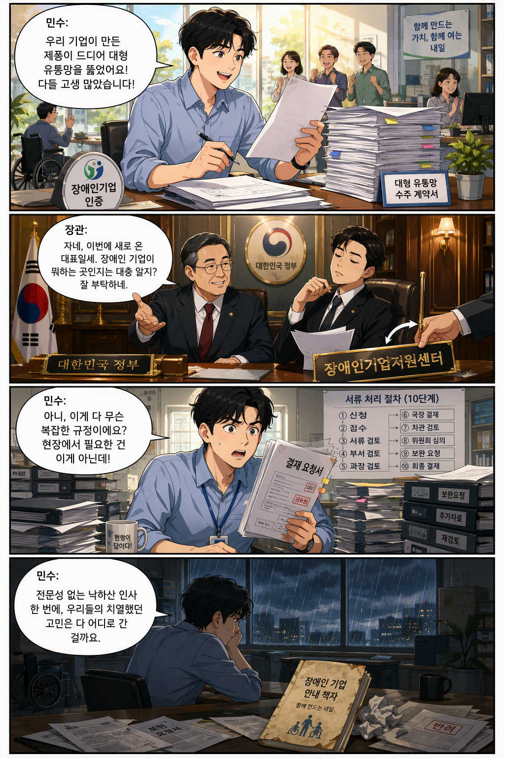 장애인기업활동 촉진법 일부개정법률안 웹툰 1