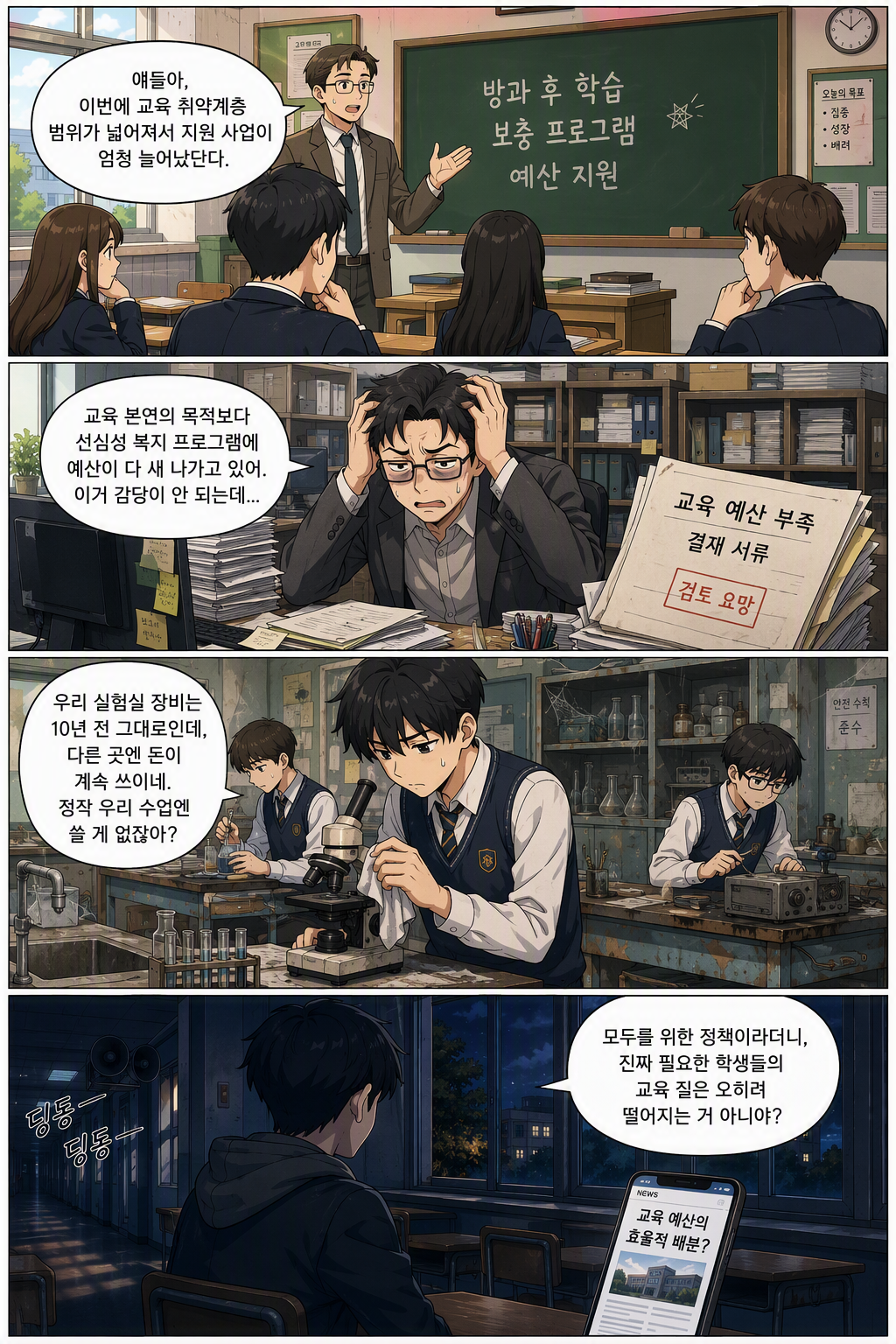 교육기본법 일부개정법률안 웹툰 1