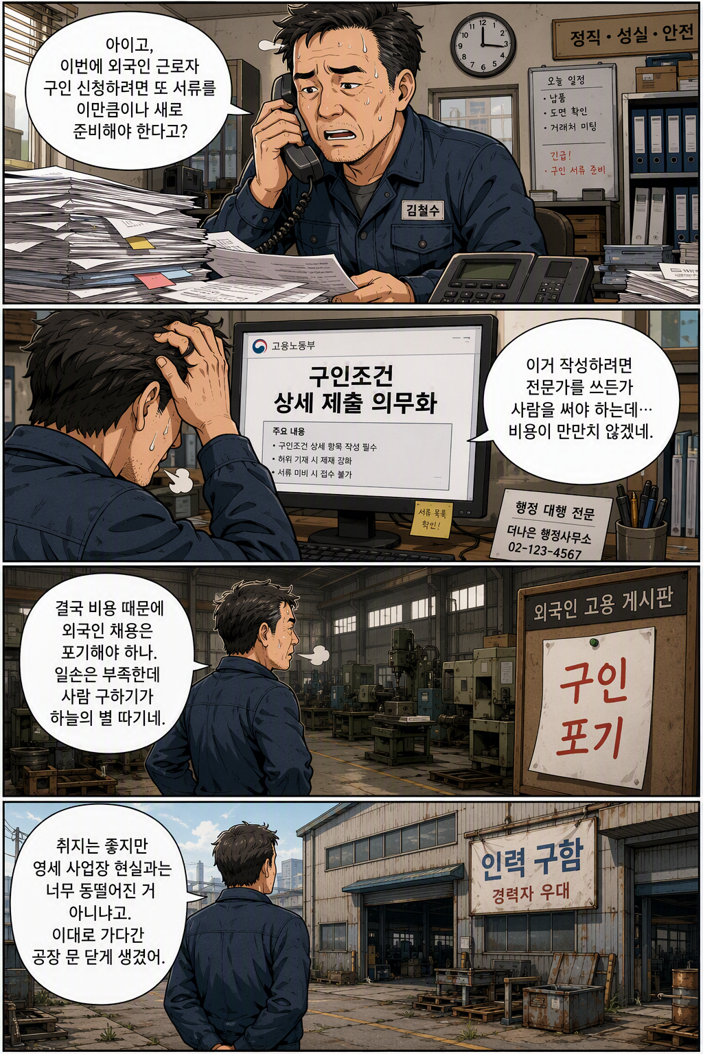 외국인근로자의 고용 등에 관한 법률 일부개정법률안 웹툰 1